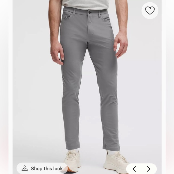 lululemon athletica Other - Lululemon ABC Slim-Fit 5 Pocket Pant in Gray Warpstreme Men’s size 32